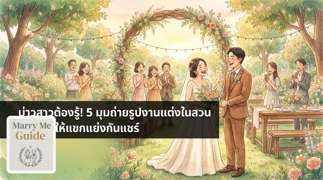 บ่าวสาวต้องรู้! 5 มุมถ่ายรูปงานแต่งในสวน จัดยังไงให้แขกแย่งกันแชร์ | Marry Me Guide by Gardenhouse